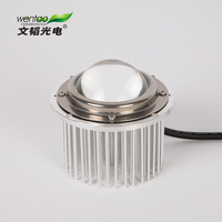 Modul LED Bulat Baru dari Pabrik, Produsen Modul LED 30w D100mm Ip65 Dengan Lensa Kaca untuk Kepala Lampu Jalan LED