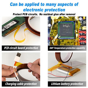 Hoch temperatur beständige thermische Sublimation BGA Elektrischer <span class=keywords><strong>Pi</strong></span>-Film Silikon kleber Kaptons Polyimidband Hitze beständig - Product Image 5