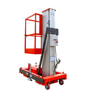 ลิฟท์อลูมิเนียมแบบเสาเดี่ยวแบบพกพา ลิฟท์คนเดียว ลิฟท์ไฮดรอลิกไฟฟ้า แท่นยกอลูมิเนียมอัลลอย - Product Image 5