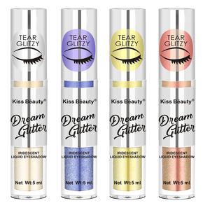 Kiss Beauty 8 Shades 5ml <span class=keywords><strong>Eyeshadow</strong></span> cair tahan air Glitter warna-warni produk Makeup kosmetik tabung kustom Label pribadi - Product Image 4