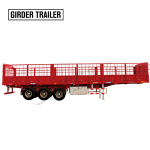 Remorque Shiyun à double essieux, <span class=keywords><strong>cage</strong></span> <span class=keywords><strong>de</strong></span> chargement, robuste, barres latérales, 40 tonnes, type clôture, grille latérale <span class=keywords><strong>de</strong></span> conteneur, remorque à plateau plat à vendre - Product Image 5