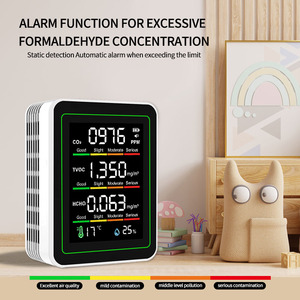 Ndir Nouveau Moniteur <span class=keywords><strong>de</strong></span> Qualité <span class=keywords><strong>de</strong></span> l'Air Intérieur 5-en-1 Analyseur <span class=keywords><strong>de</strong></span> Formaldéhyde Dioxyde <span class=keywords><strong>de</strong></span> Carbone TVOC <span class=keywords><strong>Capteur</strong></span> <span class=keywords><strong>de</strong></span> Température et d'Humidité Certifié IP56 - Product Image 4