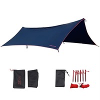 Tente de camping multifonctionnelle, bâche imperméable, hamac, protection contre la pluie, protection UV, abri solaire de plage en plein air, ultraléger