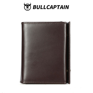 BULLCAPTAIN Tarjetero Mini de Cuero Genuino de 4 Pulgadas con Cierre de Botón, Bloqueo RFID, Cartera Delgada para Tarjetas de Crédito, Estilo Japonés - Product Image 6