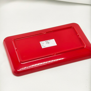 Melamine Carved Eco-Friendly <strong>Rectangular</strong> Dinner <strong>Plates</strong> Unbreakable Reusable for Restaurant and Hotel Use - Product Image 2