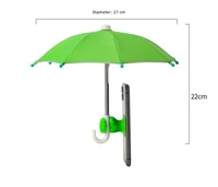 Support de téléphone parapluie miniature créatif, support universel étanche pour smartphones, accessoire portable pour extérieur, protection contre la pluie et le soleil