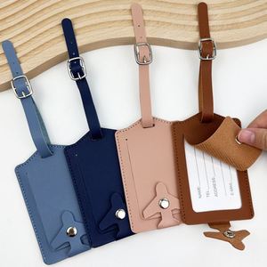 PU Leather Luggage <b>Name</b> ID Address <b>Tag</b> Travel Accessories Baggage Backpack <b>Tags</b> Luggage <b>Tags</b> with <b>Name</b> ID Address Card - Product Image 3