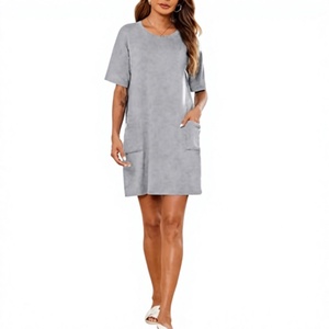 Chemise de nuit longue et douce pour femme, motif personnalisé, tissée, écologique, taille unique, grande taille, coupe ample, idéale pour l'été - Product Image 6