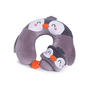 Pingouin en <span class=keywords><strong>forme</strong></span> <span class=keywords><strong>de</strong></span> U dessin animé particule cou <span class=keywords><strong>oreiller</strong></span> déformation <span class=keywords><strong>oreiller</strong></span> multifonctionnel à double usage - Product Image 3