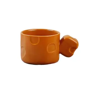 Grosir Mug kopi keramik rumah tangga 8oz gaya lucu