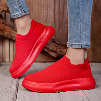 Sepatu Lari Wanita D1N 2026, Kasual Modis, Sol Lembut Elastis, Model Rendah Berbahan Mesh, Stylish, Sol Tebal, Sepatu Olahraga Lari