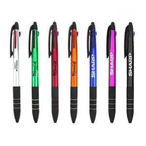 Copllent Đa Chức Năng Ba Màu Sáng Tạo Nhiều Màu Bút Dễ Thương Đẩy Bút Bi Bút Stylus