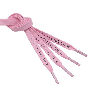 Weiou Drawcord Công Ty Phẳng Sáp Hai Đầu In Dây Giày Bông Polyester Tùy Chỉnh Chiều Dài/Chiều Rộng Nhựa/Kim Loại Aglets - Product Image 3