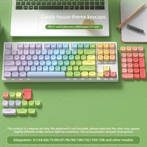 Juego de Teclas Candy House MOA, Altura PBT, Sublimación de Tinta de Cinco Caras, 120 Teclas, para Teclado Mecánico para Juegos Tipo MX - Product Image 3