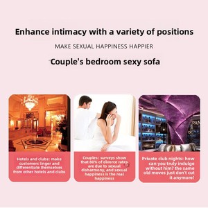 Canapé Sensuel pour <span class=keywords><strong>Chambre</strong></span> <span class=keywords><strong>d</strong></span>'Hôtel, Chaise Longue Multifonctionnelle Moderne et Minimaliste, Aide <span class=keywords><strong>D</strong></span>écontractée pour Positions Sexuelles en Couple - Product Image 3