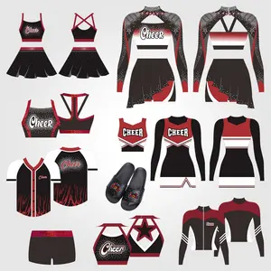 Trending-Producten 2024 Nieuwkomers Op Maat Gemaakte Cheerleader Rokken Cheerleading-Uniformen Voor Teams