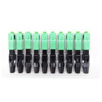 Conectores Rápidos de Fibra Óptica - Adaptadores Reutilizables Integrados 9/125 Mecánicos para Instrumentos de Red FTTH (Paquete de 10)