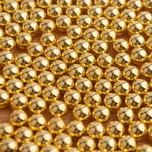 Gold Plate Silver CCB 3-10mm Round No Hole Pearl Abs Shiny Gold and Silver Pearl Beads For Diy Jewelry Accessories