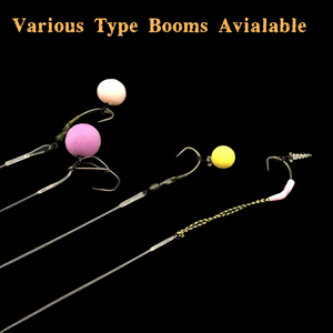 Filo da pesca per carpe, accessori per rig, boom fuso 100% fluorocarbon, hooklink con Ronnie e girella ad anello - Product Image 2