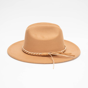 Sombrero <span class=keywords><strong>de</strong></span> Vaquero <span class=keywords><strong>de</strong></span> Fieltro <span class=keywords><strong>de</strong></span> <span class=keywords><strong>Lana</strong></span> 100% Personalizado con Accesorio <span class=keywords><strong>de</strong></span> Cuerda Trenzada <span class=keywords><strong>de</strong></span> Invierno Estilo Europeo Americano Unisex para Hombres y Mujeres para Fiestas al Aire Libre - Product Image 3