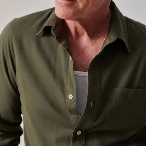 Tùy chỉnh Mens buttoned bán buôn in kẻ sọc chất lượng cao dệt kim nút lên Áo sơ mi - Product Image 4