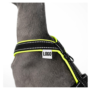 反射材付き軽量ノーブルドッグベストハーネス：ソフトパッド入り、首と胸元バックルで調節可能、H型犬用ハーネス - Product Image 2