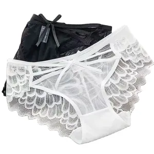 top fashion quality Lace Style Hot Panties Women Hollow Butterflies Underwear Ladies Daily Sexy Underpants