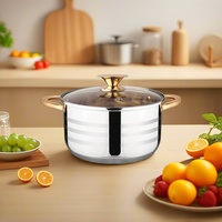 304 Stainless Steel Durable Oven Safe Sustainable Instant Noodle Pot Single Person American Style Small Hot/Soup Pot