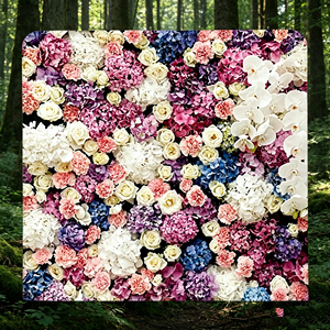 Fondo de pared de rosas de lujo para recepciones de bodas de alta gama y decoración de banquetes formales - Product Image 3
