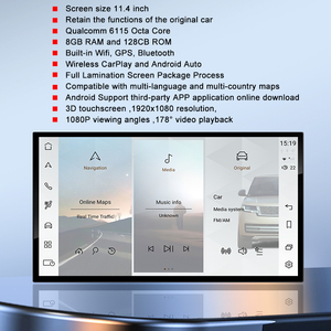 STWEI Android 14 per Land <span class=keywords><strong>Rover</strong></span> Range <span class=keywords><strong>Rover</strong></span> <span class=keywords><strong>Sport</strong></span> L494 2014-2017 Autoradio Lettore Multimediale Schermo Curvo da 11,4 Pollici Carplay - Product Image 5