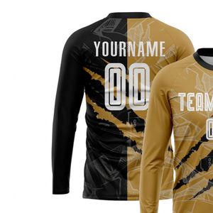 Camiseta de Fútbol de Manga Larga con Diseño Abstracto, Transpirable, Ligera, Ropa Deportiva de Alto Rendimiento para Entrenamiento de Equipo y Liga - Product Image 3