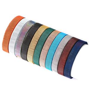 <span class=keywords><strong>Bracelet</strong></span> élastique en <span class=keywords><strong>maille</strong></span> extensible, couleur personnalisée, vente en gros, en acier inoxydable, 316L - Product Image 1