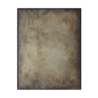 Impression sur toile rectangulaire abstraite rustique moderne, peinture à l'huile peinte à la main, décoration murale encadrée pour salon
