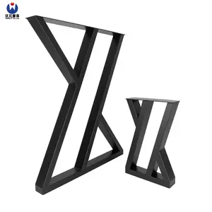 Высокое качество X/Y квадратные черные металлические железные ножки для стола офисный стол подставка для стола кофейный обеденный тюльпан коленчатый стол с буквами Чугунный Стол