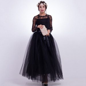 Photos 100% réelles, jupes longues maxi 7 couches 100 cm, sexy, pour adultes, en tulle fait main, <span class=keywords><strong>jupe</strong></span> de mariage tendance pour femmes - Product Image 5