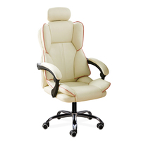 Chaise ergonomique pivotante de jeu de course pour le bureau, haut-parleur personnalisé de massage, appui-tête réglable, Silla Gamer en cuir bon marché