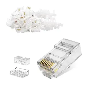 Beste Mini Plug Cat6 Cat5 Rg45 Metalen 8 Pin Prijs Ethernet Rj45 Connector