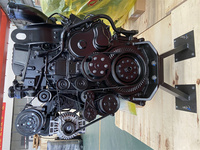 Moteur diesel 13L Cummins QSZ13-C525-II 6 cylindres turbocompressé à prix d'usine, démarrage électrique, refroidissement par eau, avec pompe