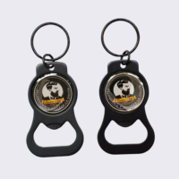 Porte-clés en métal en acier inoxydable écologique personnalisable en gros pour sublimation de bière, logo de voiture, étiquettes 3D, ouvre-bouteille personnalisé
