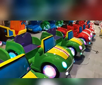 Machine de jeu vidéo anglaise en plastique d'intérieur à pièces avec 2 sièges Kiddie Ride