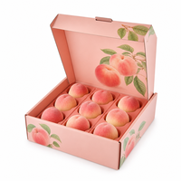 Boîte d'emballage personnalisée en carton ondulé pour fruits, idéale pour la vente au détail agricole et la livraison de produits frais