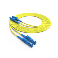 E2000 UPC APC Kabel Patch Fiber Optik Single Mode Duplex G652D G657A1 G657A2 2.0 3.0mm PVC LSZH 3m