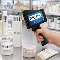 Máquina de Codificación de Inyección de Tinta Portátil de Doble Cabezal Willita, Impresión Multilínea para Etiquetado de Productos en el Hogar y la Tienda