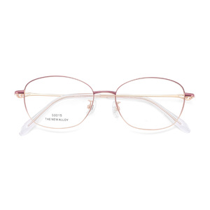 Nouvelles montures de lunettes ovales en alliage 50015, monture complète, verres en résine, antidérapantes, unisexes - Product Image 1