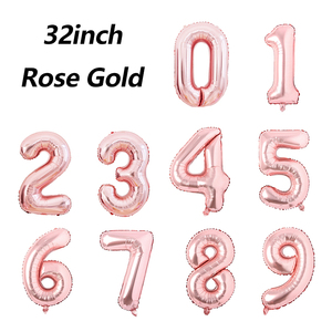 <span class=keywords><strong>Palloncini</strong></span> in Alluminio a Forma di Numero da 32 Pollici in Oro Rosa, Argento, Nero e Verde, <span class=keywords><strong>Decorazioni</strong></span> per Feste, <span class=keywords><strong>Halloween</strong></span> e Lauree - Product Image 5