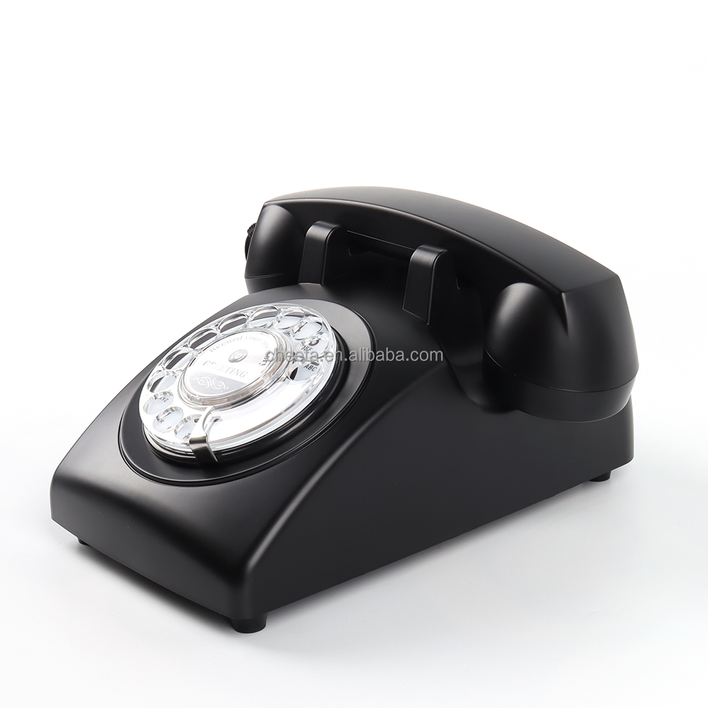 Черный поворотный Свадебный Аудио Телефон Гостевая книга