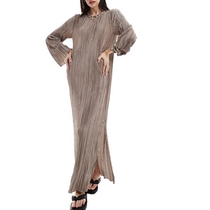 Abito casual personalizzato da donna Maxi abito a manica lunga <span class=keywords><strong>con</strong></span> spacco laterale <span class=keywords><strong>vestiti</strong></span> <span class=keywords><strong>estivi</strong></span> per le donne - Product Image 1