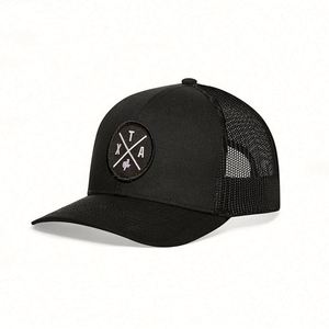 Casquettes en coton vierges personnalisables en gros avec logo, casquette trucker Richardson 112 en maille à fermeture snapback - Product Image 5