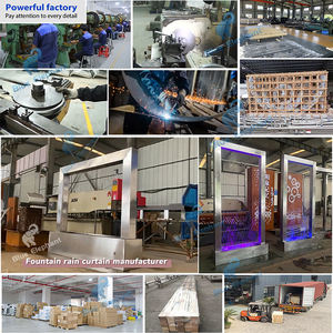 <span class=keywords><strong>Fontaine</strong></span> murale en acier inoxydable <span class=keywords><strong>pour</strong></span> piscine personnalisée, cascade, sculptures de jardin en métal - Product Image 6