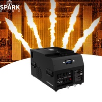 Lance-flammes de scène en métal SP 8-10M à 5 têtes, machine lance-flammes DMX avec une puissance de 2000W et une capacité de carburant de 25L pour les événements